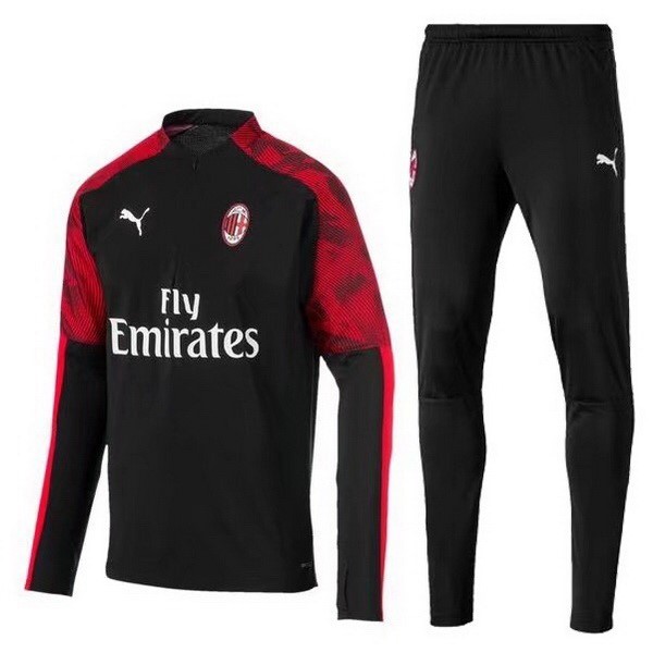 Chandal AC Milan 2019-20 Negro Rojo